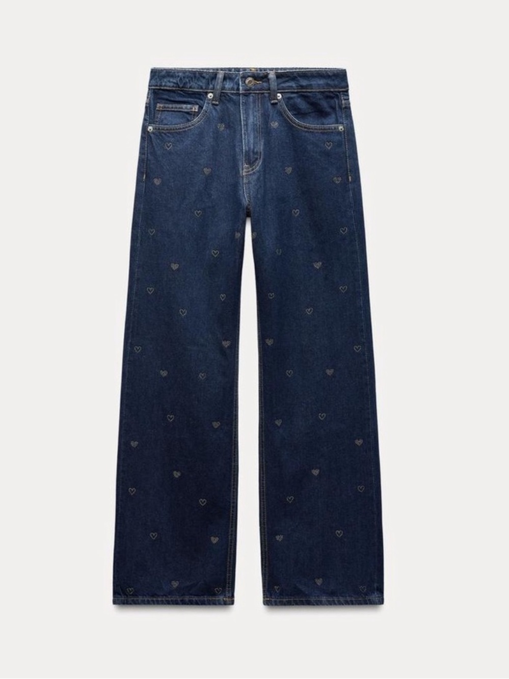 Zara heart studded jeans Never worn